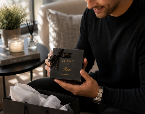 His warmth, care and grit packed as a scent for him to remember forever